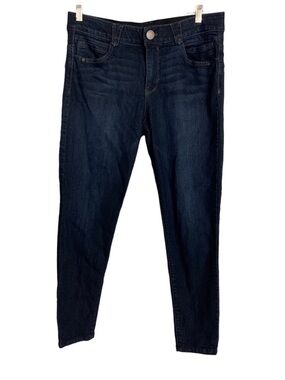 Democracy Ab  Solution Blue Jeans Womens Size 14 Dark Wash Stretch Denim Comfort
